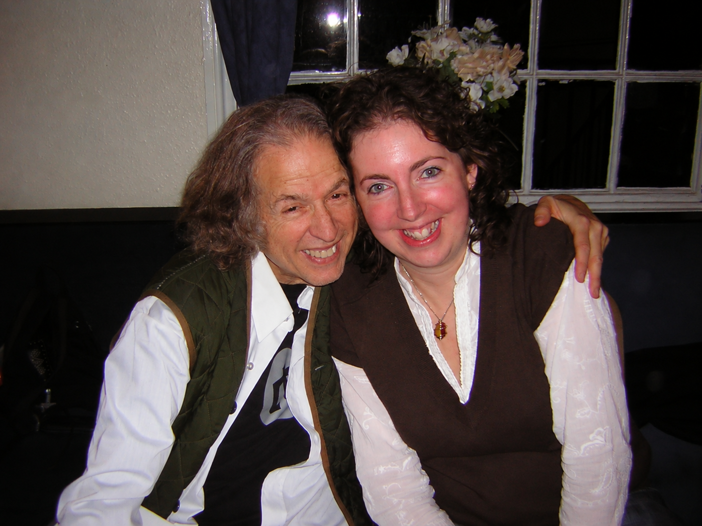 Lucy Hall and Stevie together, photographed some years ago